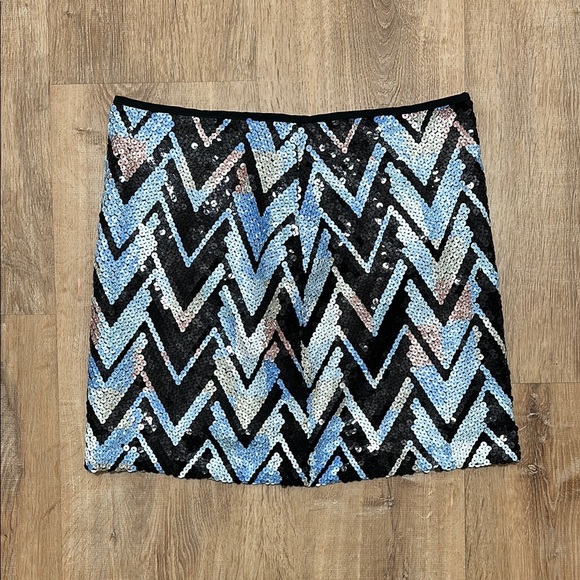 MUSTARD SEED | Sequin Chevron Skirt - Picture 2 of 3